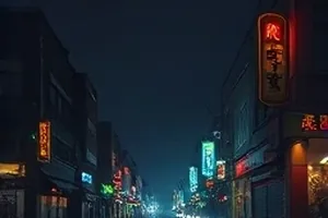 夜行列车二十七号剧照，车厢走廊尽头亮着的一盏壁灯